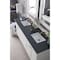 James Martin Vanities Palisades 72in Double Vanity, Bright White w/ 3 CM Charcoal Soapstone Quartz Top 527-V72-BW-3CSP - alternate 3